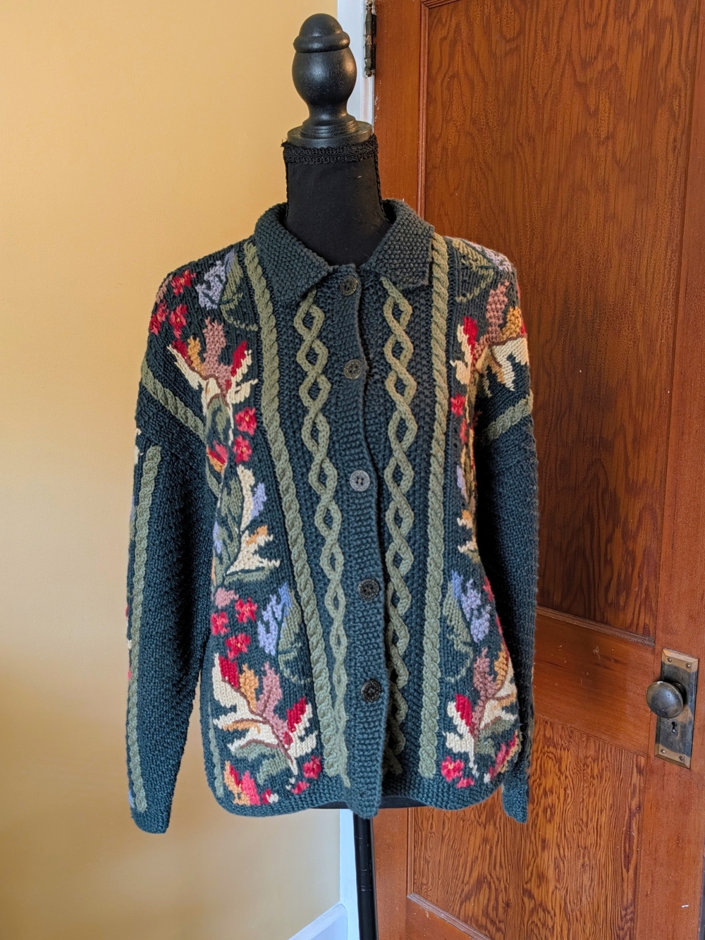 Bushwacker Women's Dark Teal Knit Cardigan